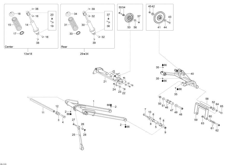 Snowmobile   -   / Rear Suspension