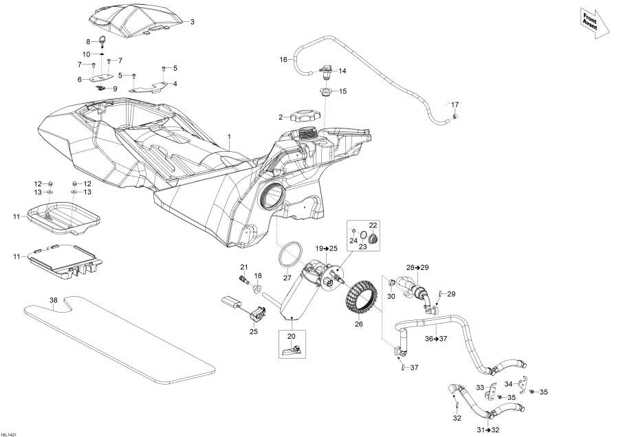 Snow mobile   - Fuel System