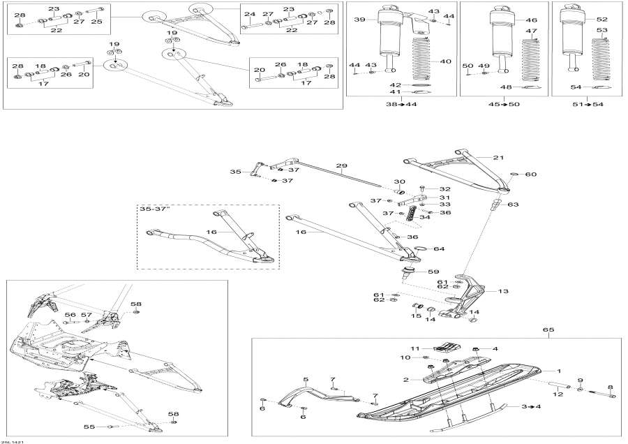 Snowmobile �����  - �������� �������� � ���� - Front Suspension And Ski