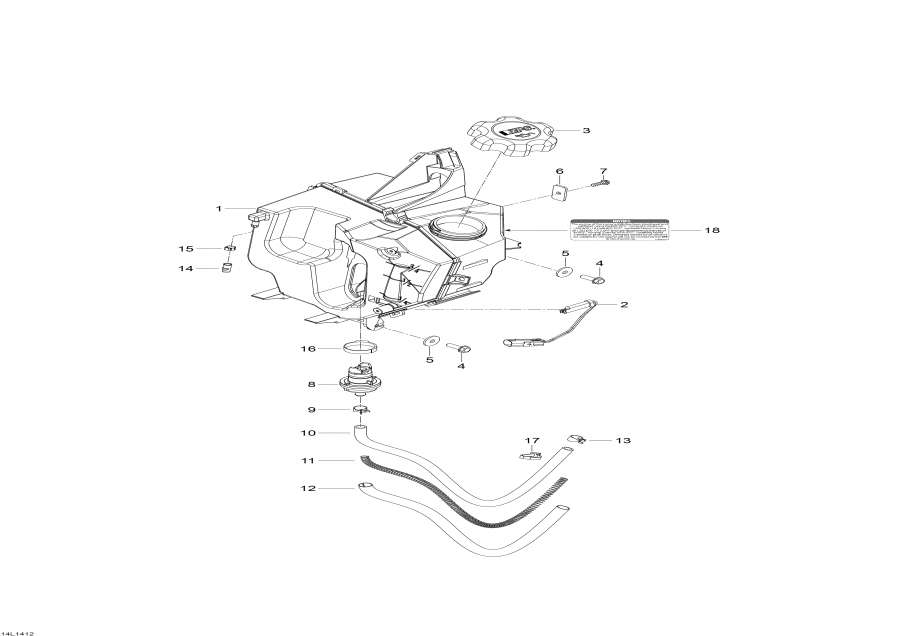 Snowmobiles Lynx  - Oil System - Oil System