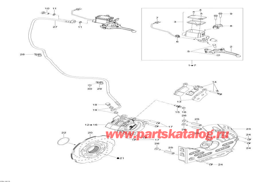 Snow mobile Lynx  - Hydraulic Brakes /  