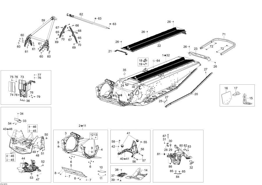 Snowmobiles Lynx  - Frame