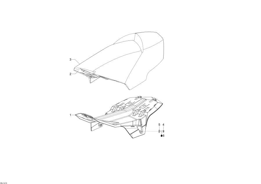 Snowmobiles Lynx  -  - Seat