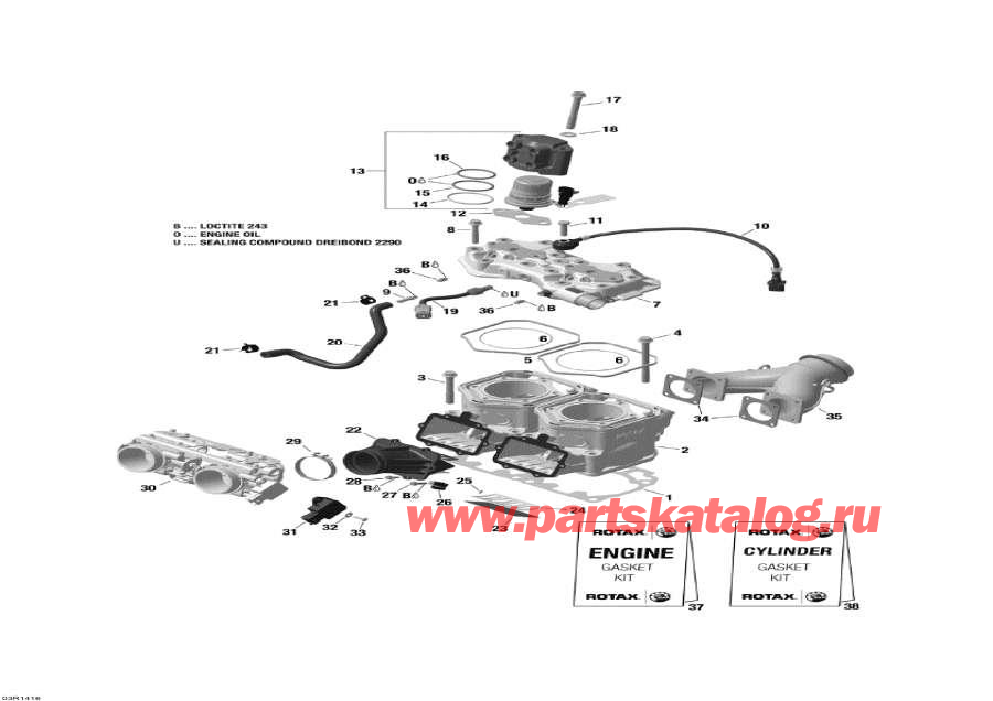 Snowmobiles Lynx  -   Injection System - Cylinder And Injection System