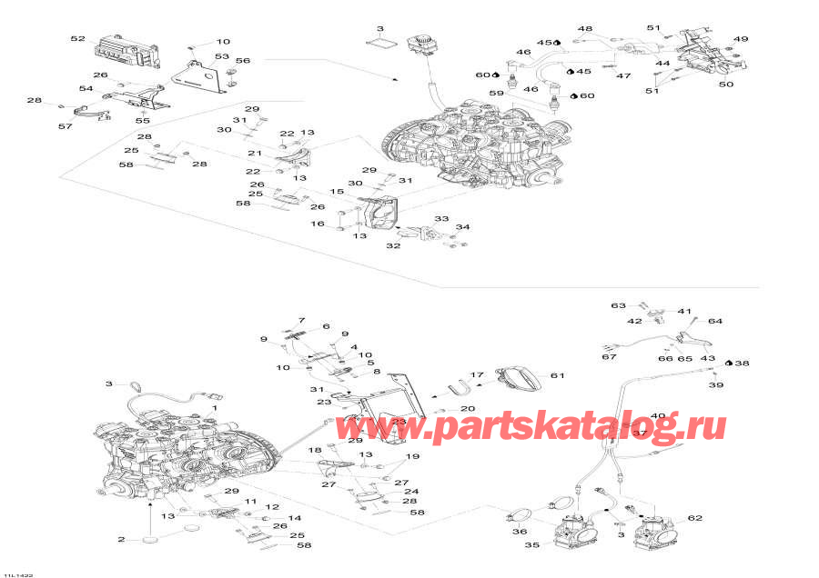 Snowmobile lynx  -    Sport - Engine And Engine Support