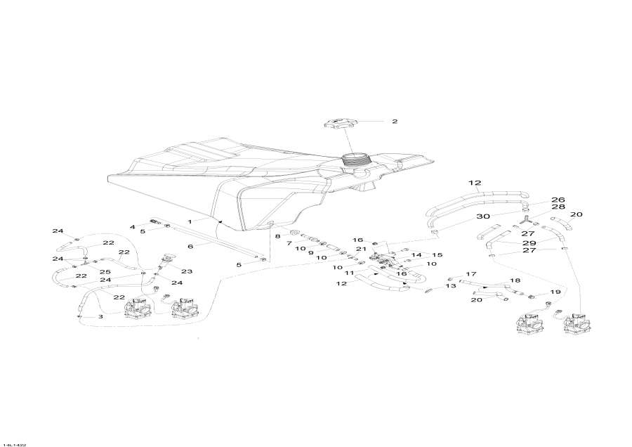 Snow mobile lynx  -   - Fuel System