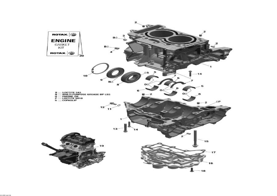 Snow mobile Lynx  -  Block / Engine Block