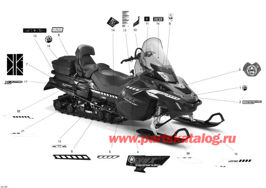 Snowmobiles Lynx  -  / Decals