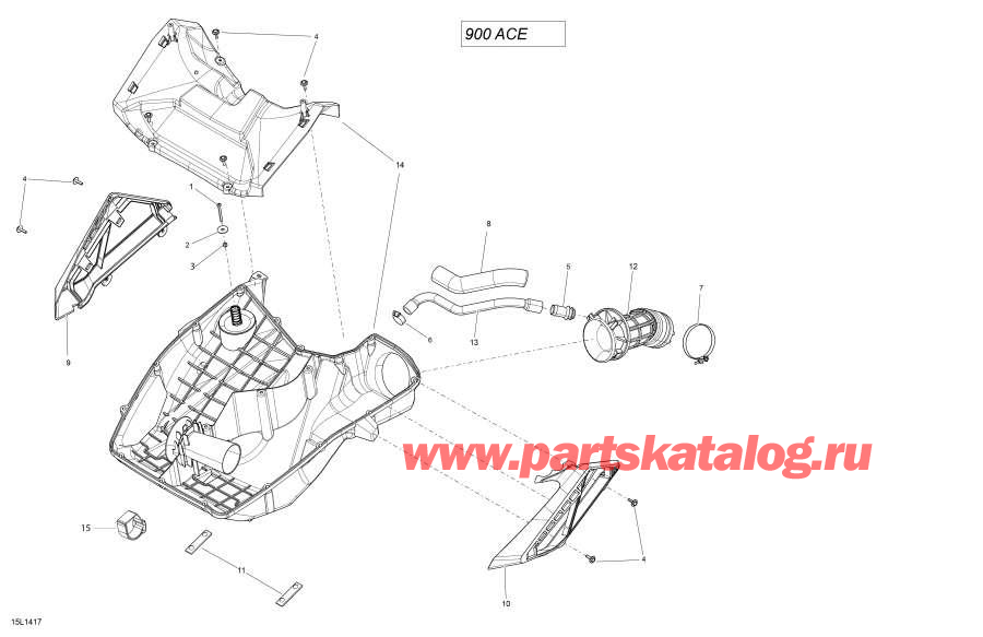 Snowmobile lynx  - Air Intake System
