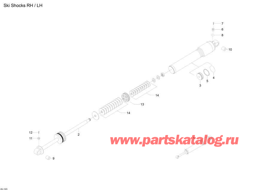 Snowmobiles Lynx  - Ski Shocks / Ski Shocks