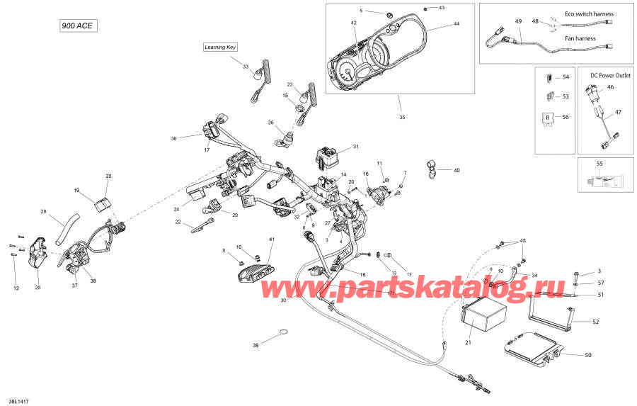 Snowmobile Lynx  - ��������� System - Electrical System