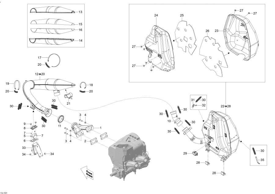  lynx  - Exhaust System -  