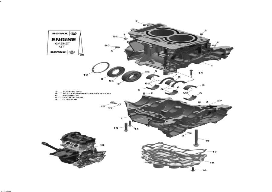 Snowmobile   -  Block - Engine Block