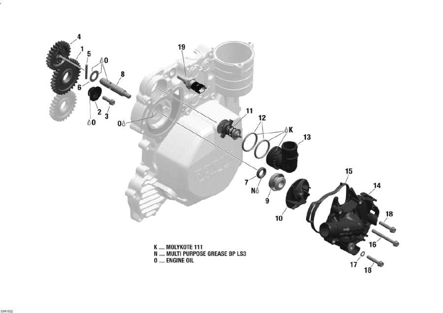 Snowmobiles Lynx  - Engine Cooling