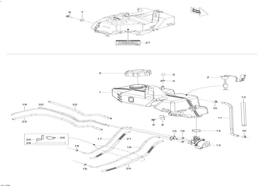 Snowmobile Lynx  - Oil System / Oil System