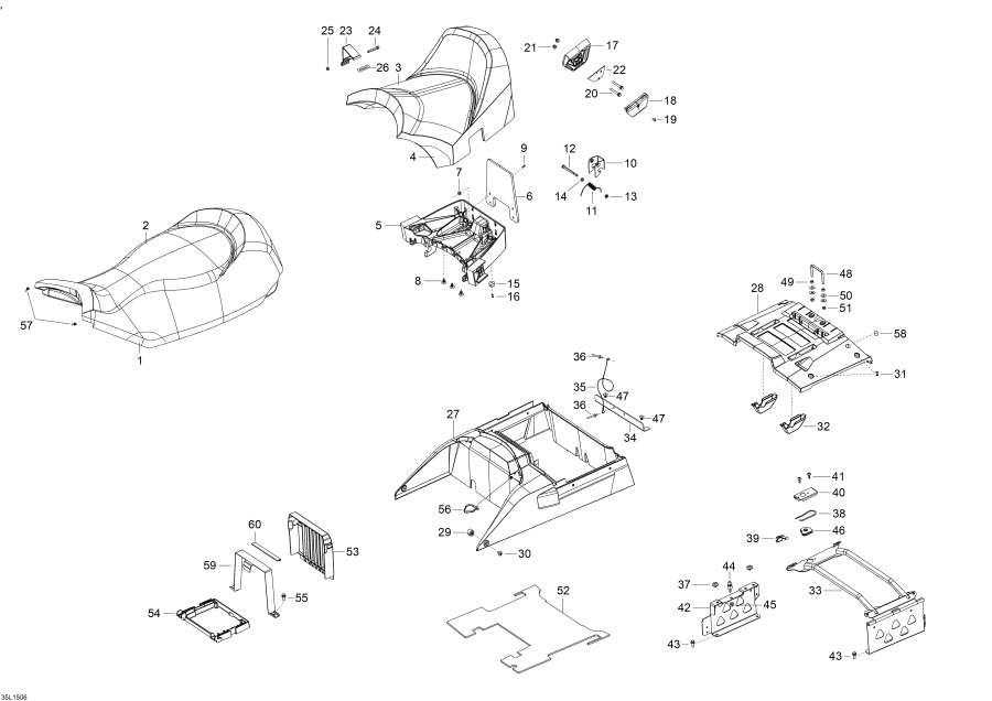 Snowmobile   - Seat - 