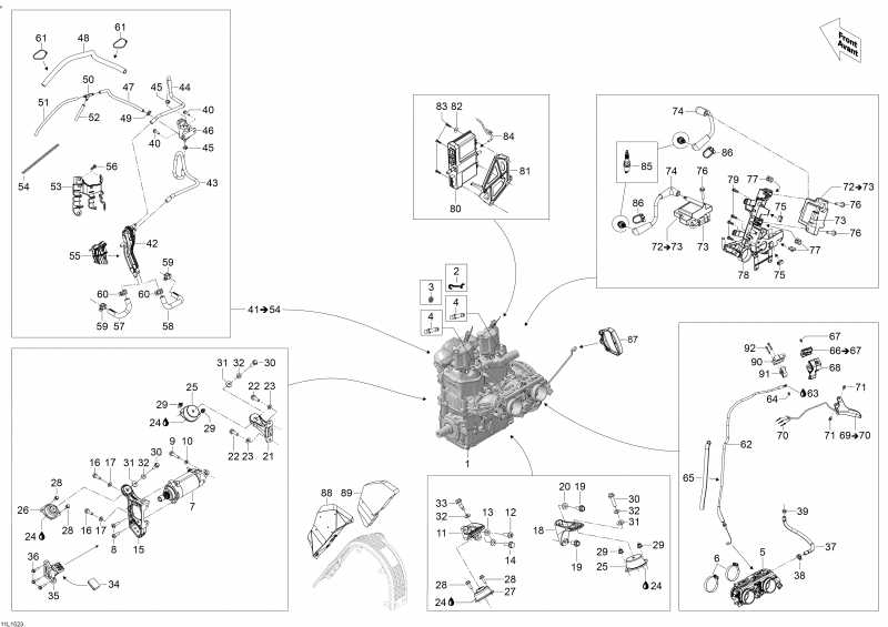Snowmobiles �����  - ��������� � ��������� S����port / Engine And Engine Support