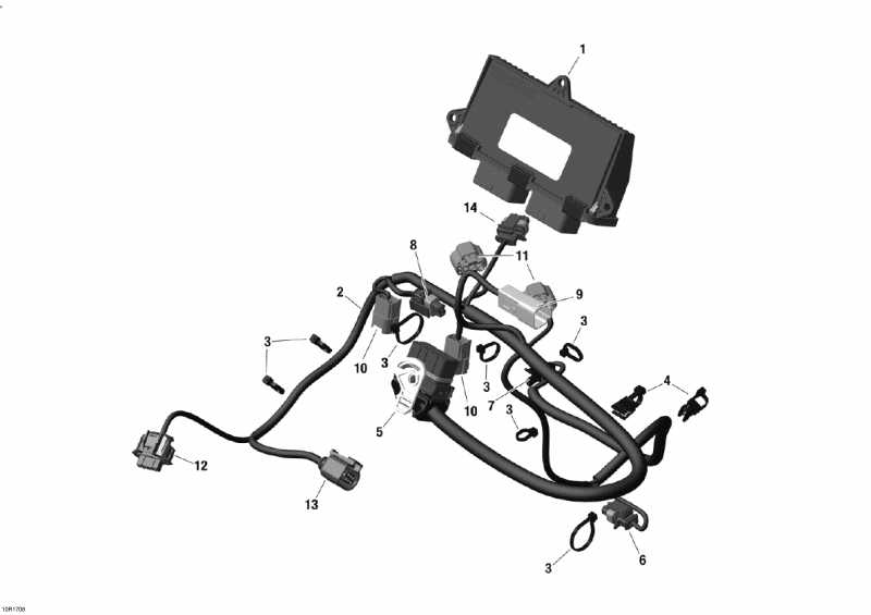 Snowmobile �����  - Engine Harness And Electronic Module - 600 Ace / ��������� ���� �������� � Electronic Module - 600 Ace