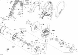 05-  System 600ho E-tec (05- Pulley System 600ho E-tec)