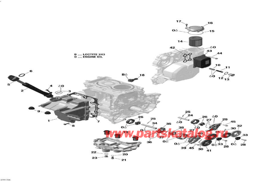 ��������� lynx  - ������ ��������� - 600 Ace / Engine Lubrication - 600 Ace