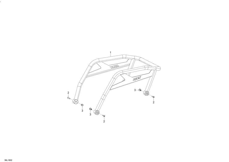 Snowmobiles Lynx  - Luggage Rack 49 Ranger