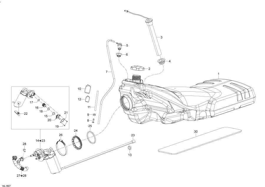 Snow mobile Lynx  - Fuel Ace & 4-tec / Fuel Ace & 4-tec