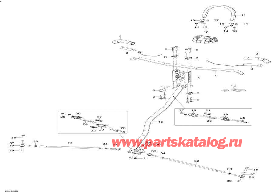 Snowmobiles Lynx  - Steering 69 Ranger Alpine