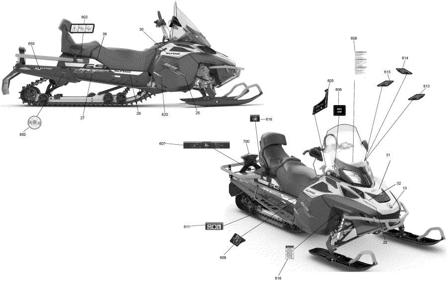 Snow mobile lynx  - Decals 69 Ranger - 900 Ace - �������� 69 Ranger - 900 Ace