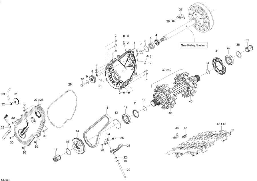 Snowmobiles �����  - Drive Train Boondocker - 600ho E-tec - Drive Train Boondocker - 600ho E-tec