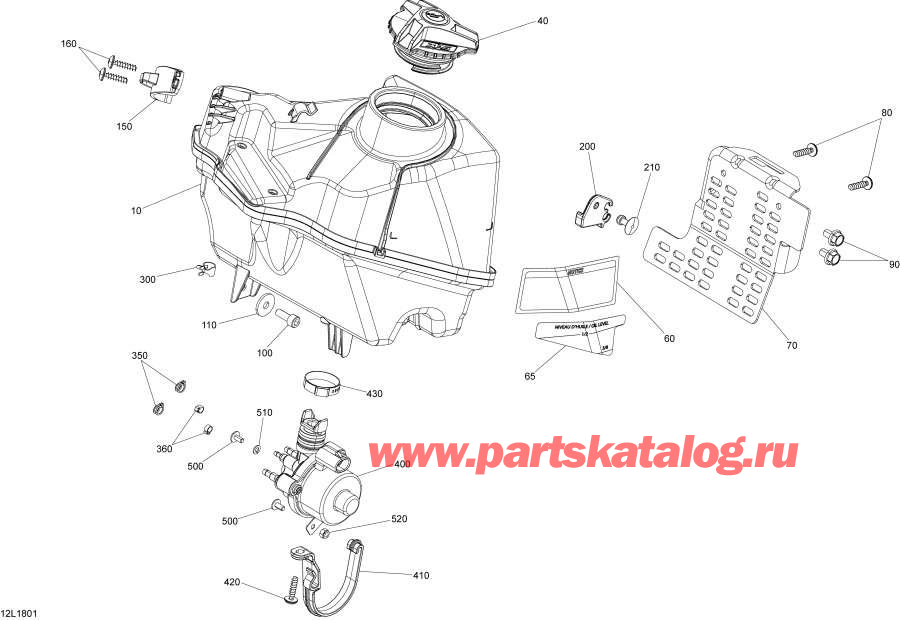 Snowmobiles lynx  - Oil System