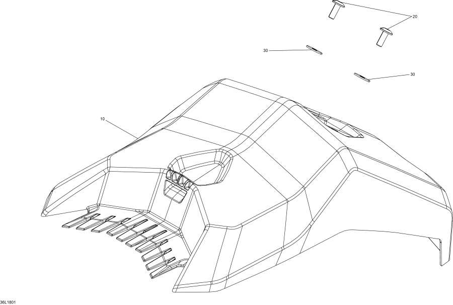  Lynx  - Luggage Rack  850 E-tec - Luggage Rack Engine 850 E-tec