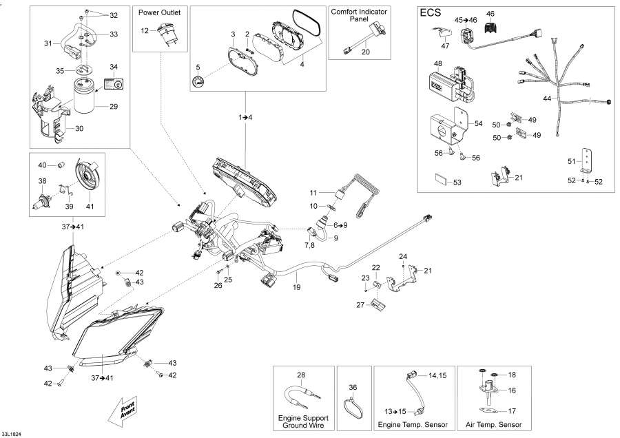 Snow mobile   -  System - Electrical System