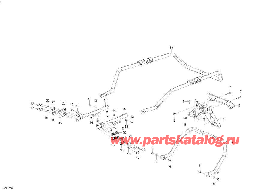 Snow mobile lynx  - Luggage Rack Commander Touratech - Luggage Rack Commander Touratech