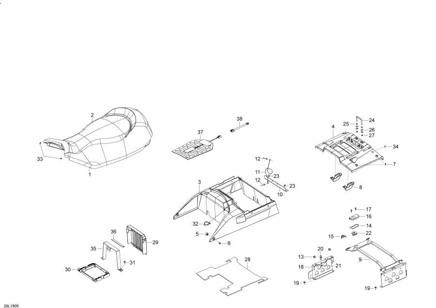 Snow mobile   -  Commander - 800r E-tec - 800 / Seat Commander - 800r E-tec - 800