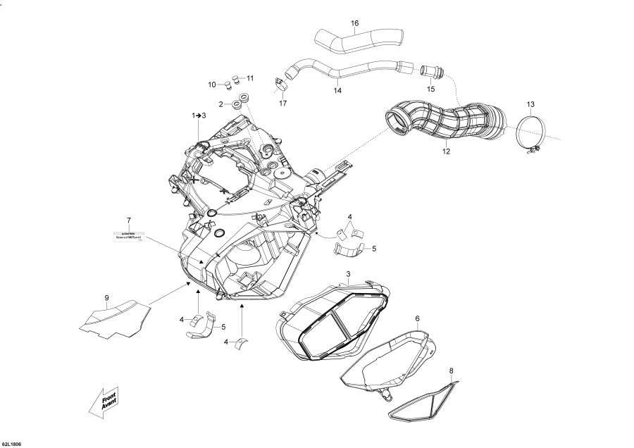 Snowmobiles   - Air Intake 900 Ace - Xu