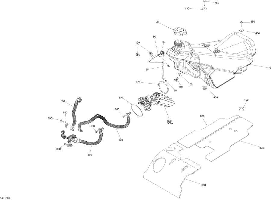 Snow mobile �����  - ��������� ������� Rave ��������� 600 Rs / Fuel System Rave Engine 600 Rs