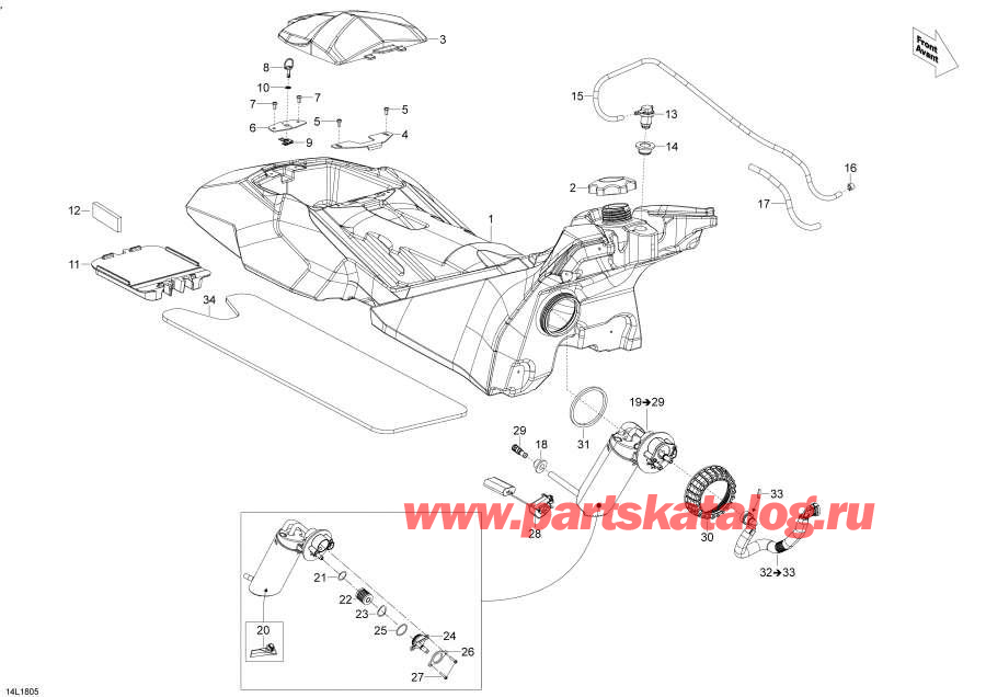 Snowmobile Lynx  - Fuel Xtrim Ace - Fuel Xtrim Ace