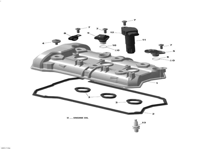 Snowmobile   - Valve Cover - 900 Ace -   - 900 Ace